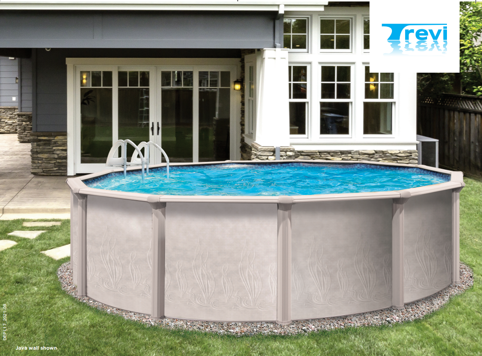 30' x 52" Trevi 186 7" Hybrid Frame Round Pool