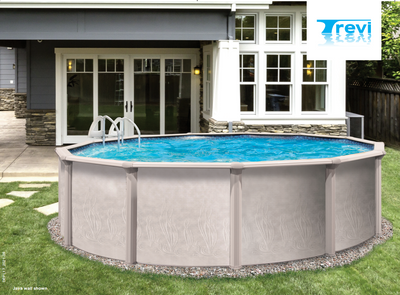 30' x 52" Trevi 186 7" Hybrid Frame Round Pool