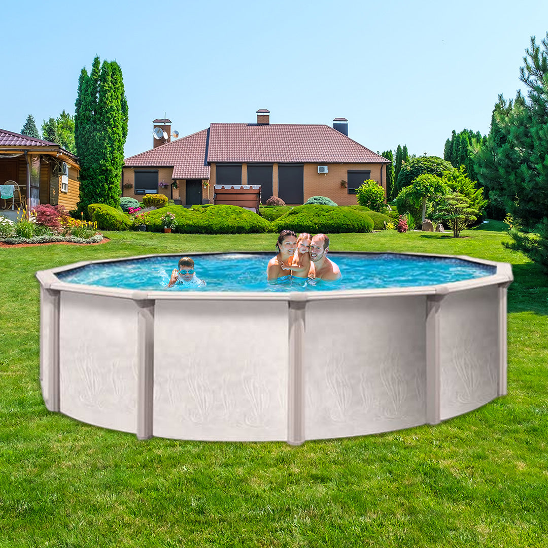 24' x 52" Trevi 186 7" Hybrid Frame Round Pool